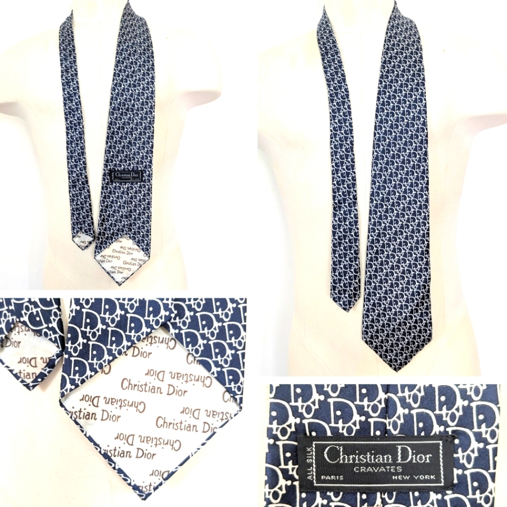 Vintage Dior Logo Tie